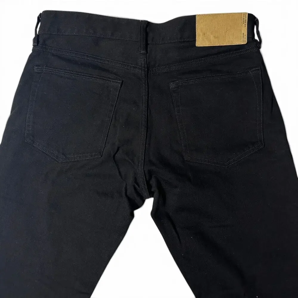 Buck Mason Ford Standard Jean Mens Actual Size 32x33 Black Button Fly B001 NWT